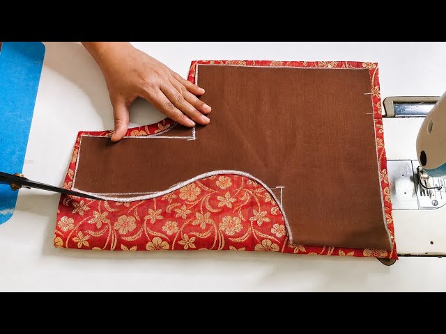 Latest Frill Blouse Back Neck Design | Easy Cutting & Stitching Tutorial 