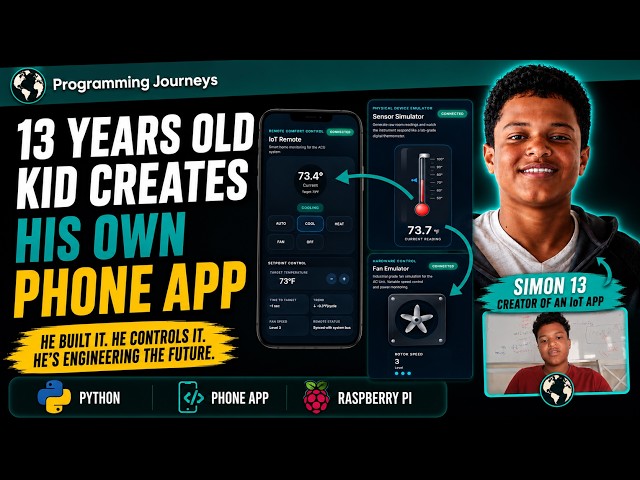 Meet Simon, 13: Building a Phone App with Python & IoT