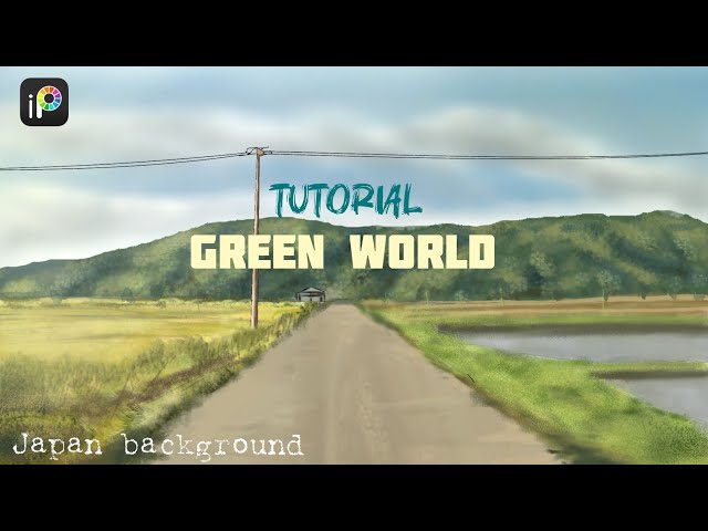 Japanese Countryside Digital Painting Tutorial 🇯🇵 in ibispaint x #tutorial 