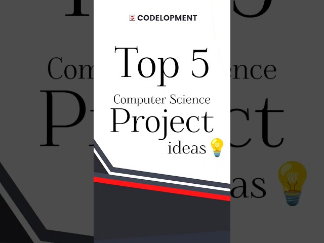 5 best computer science project ideas 💡 in 2024 | #cseprojects #projects #projectguide