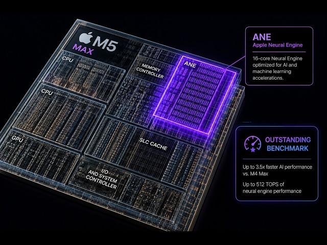 MacBook Pro 14" M5 MAX 128GB ANE NPU vs GPU and CPU AI Benchmark! For nerds!