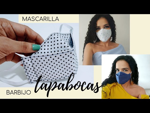 DIY |Cómo hacer un Tapabocas - Cómo hacer Cubrebocas - Mascarilla 3D - Mascarilla de Tela - Barbijo