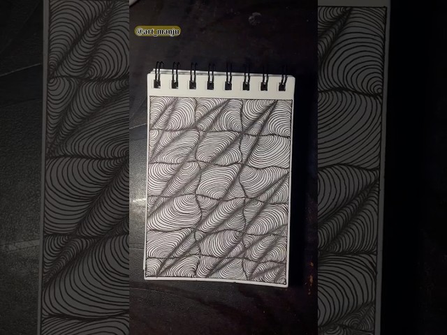 Day 73 | Easy Doodle Art Tutorial 🖊️ | Relaxing Zentangle Drawing #shorts