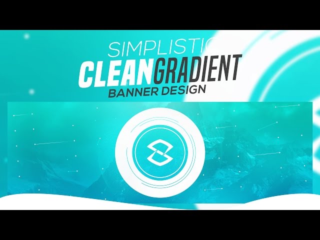 Photoshop Tutorial: Simplistic Clean Gradient Banner Design