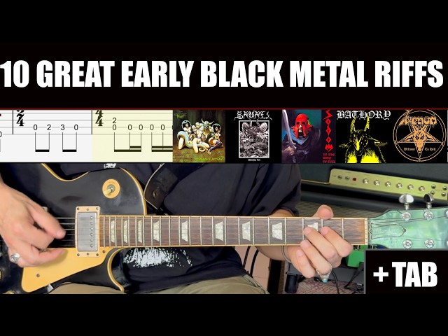 10 Great Cvlt Early Black Metal Riffs (Cover + TAB)