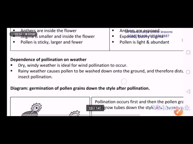 Combined Science : Reproduction in plants full lesson.