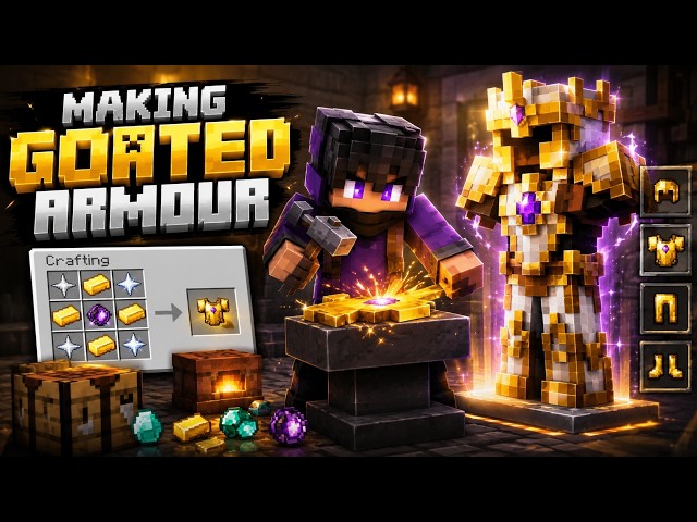 🔴 MAKING GOATED ARMOUR in Minecraft Survival! 😱🔥 | LIVE