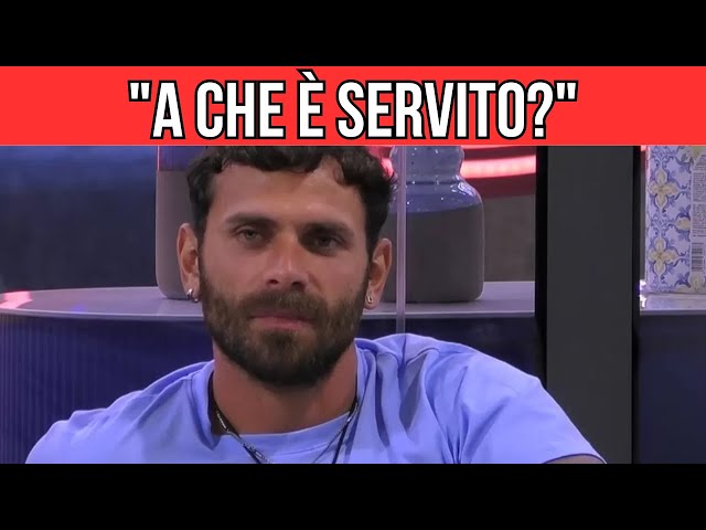 Big Brother, Domenico REGRETS, but then the SHOCKING accusation! "Valentina could have avoided it."