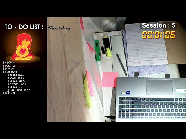 D-15 | Study With Me LIVE 🔥 50/10 Pomodoro | 4 PM - 9 PM IST | Fire Crackling | Tuesday stream