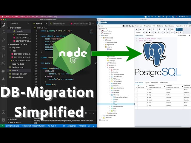 Database Migration Simplified - Generate PostgreSQL from Nodejs