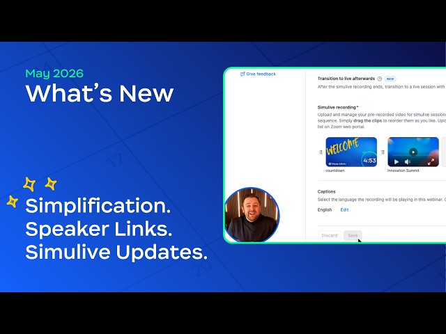 What's New in Zoom Events: Simplified Event Builder & Reporting