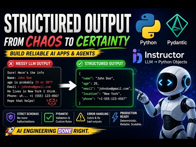 Mastering Structured LLM Outputs: Pydantic, Instructor & Schema Enforcement