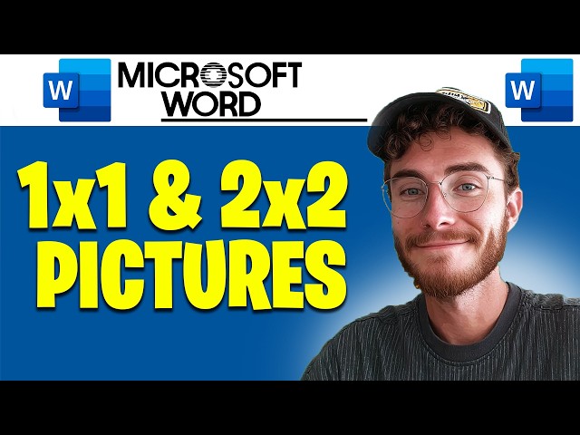 How To Make 1x1 and 2x2 Picture in Microsoft Word | Easy Guide