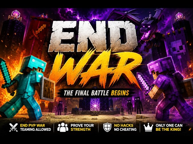 🚀 End War (Java + Bedrock)#mincraft  #smp #endwar
