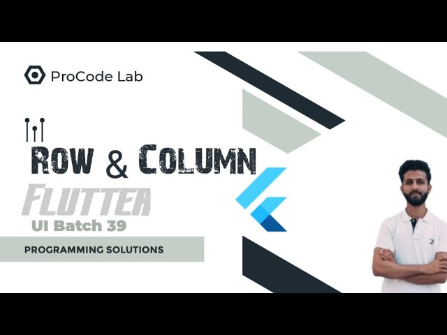 Understanding Row and Column Widgets in Flutter | Layout Basics Explained