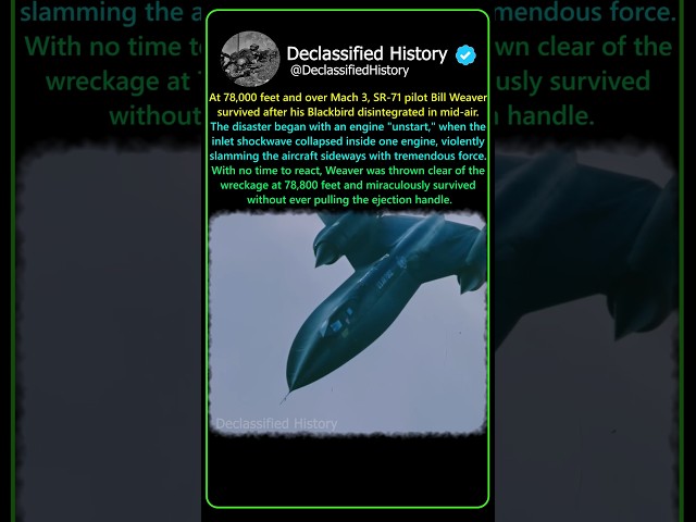 SR-71 Blackbird: U.S. Air Force's Greatest Survival Story #shorts