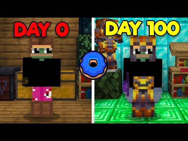 I Spent 100 Days Raiding Bases on The Donut SMP