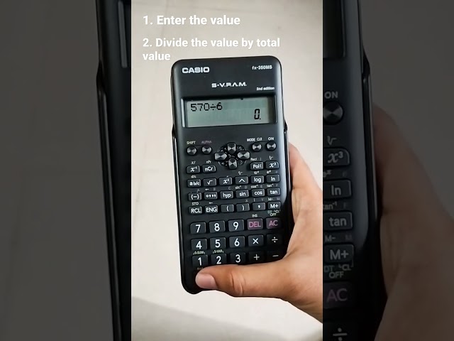 How to calculate percentage on scientific calculator #scintific #calculator