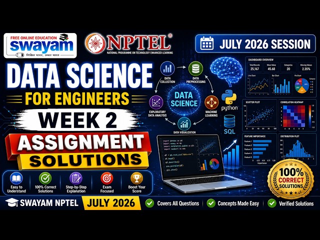 Data Science for Engineers Week 2 Assignment Answers 2026 | NPTEL July 2026 | 100% Correct Solutions