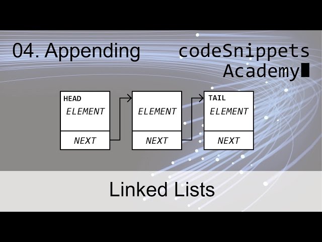 Linked Lists in Java 04. Appending to a LinkedList