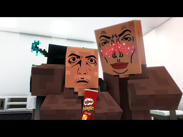 When Minecraft Villager Brings Snacks to School...