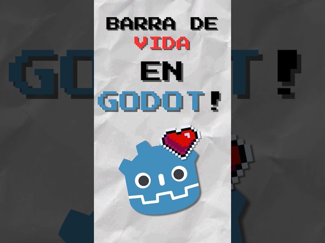¡BARRA DE VIDA EN GODOT! #godot #indiegame #indiedev #devlog