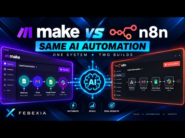 I Built the Same AI Automation in Make and n8n