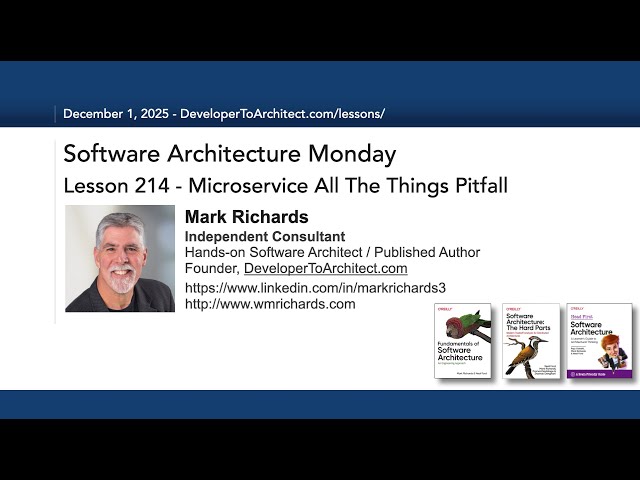 Lesson214 - Microservice All The Things Pitfall
