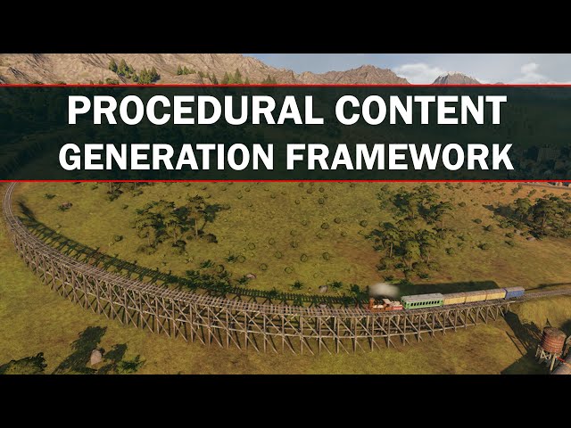 Unreal Engine 5 - Procedural Content Generation Framework - Railroad Track