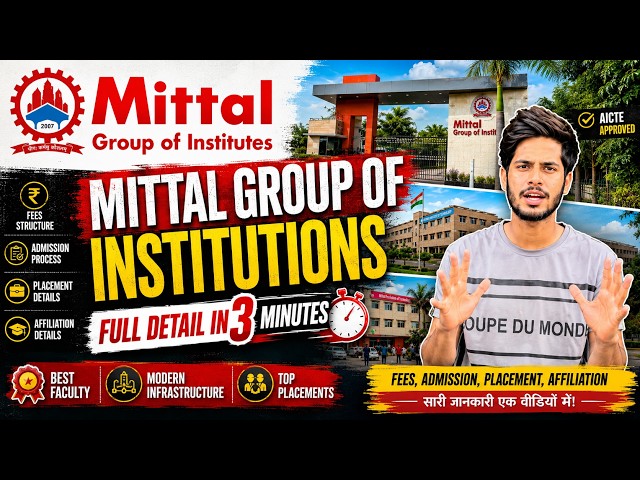 Mittal Group Of Institutions Bhopal Full Explained | Mittal College Bhopal | #rgpvbhopal