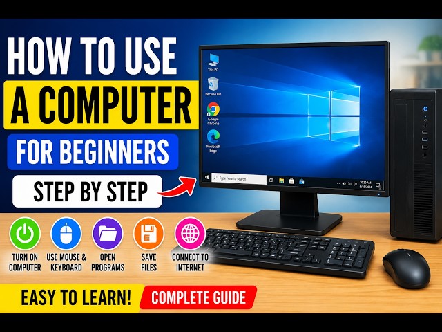 Master Your Desktop Computer for Beginners | Desktop Computer Basics Step by Step#computerscience