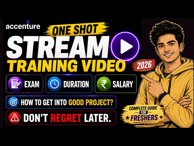 Stream Training Complete details | HandsOn | MCQs