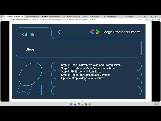 Angular version update guide