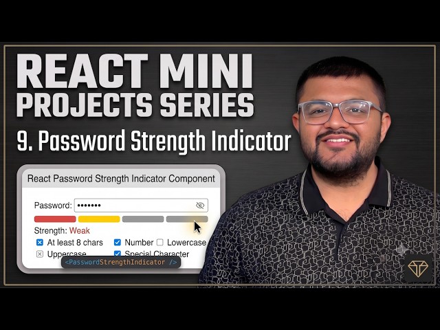 How To Create A Password Strength Indicator In React? React Typescript Tailwindcss Gemini Pro AI