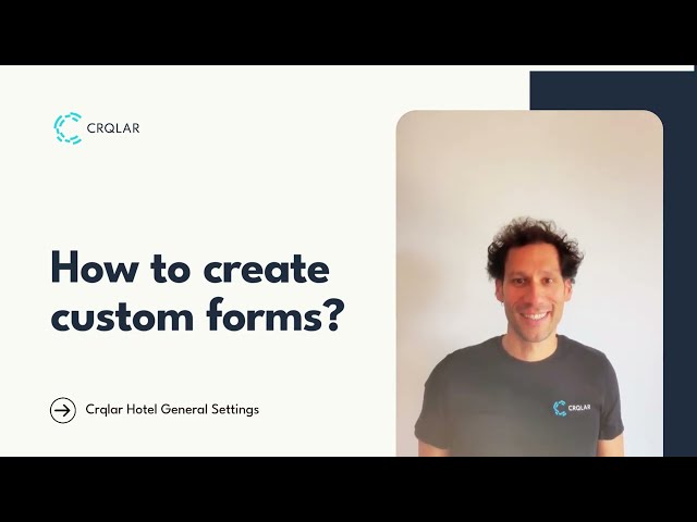Crqlar Tutorial: Gesundheitsformular anpassen | Customize your health form