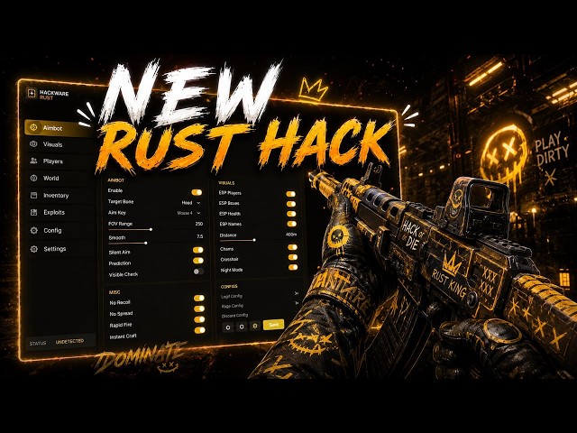FREE Rust Hack 2026 | 🔥 Aimbot + ESP + Wallhack + No Recoil | Undetected Cheat | EAC Bypass!