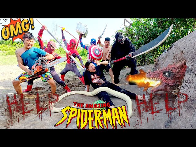 Top 7 videos, Spider-Man bravely cooperates with King Kong to destroy the Fire Dragon