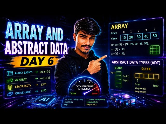 🚀DSA Day 6| Series: Array and Abstract Data .