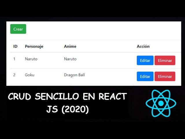 CRUD Sencillo en React JS (2024) ⚛️ | Insertar, Actualizar, Consultar, Eliminar. Tutorial en Español