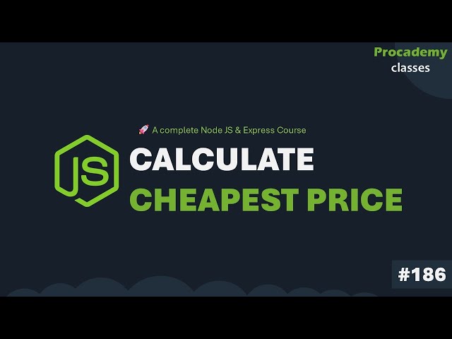 Calculate Cheapest Price for a Hotel | Part #186