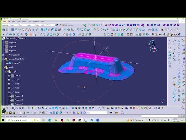 CATIA PRACTICAL TRAINING | Remaster 3D Model with Generative Shape Design (GSD)