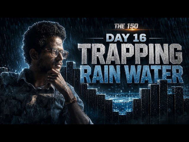 THE 150 | Day 16 — Trapping Rain Water | LeetCode 42 | Two Pointers | DSA Interview Prep