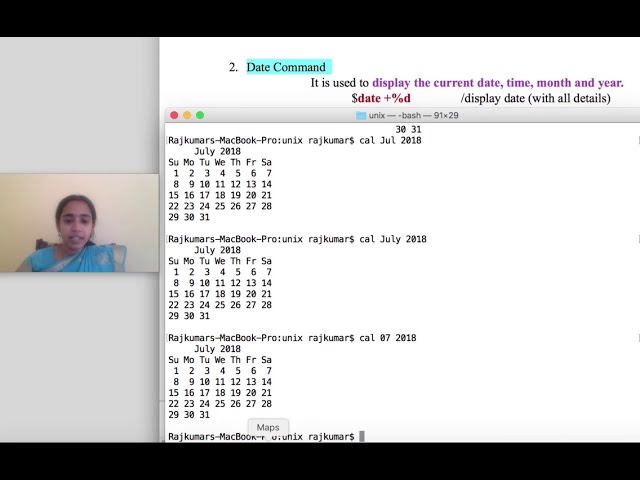 Linux/Unix programming lecture series - Calendar and date commands