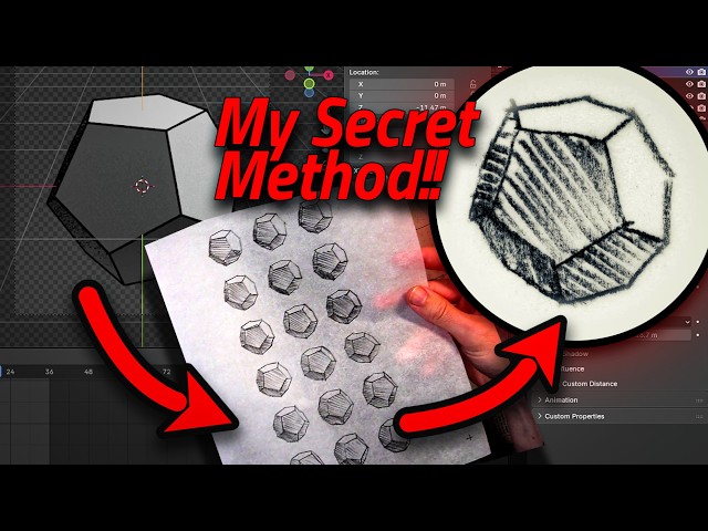 Experiment: An Easy Hand-Drawn Animation using 3D Modeling