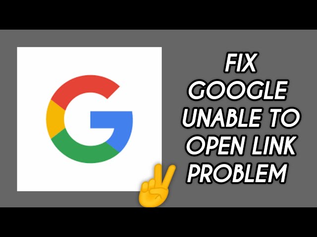 Fix Google 'Unable to open link' Problem || Tech Solutions Bar