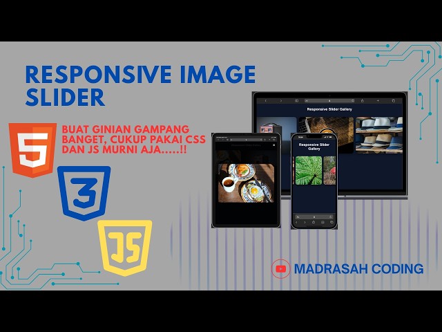 Cara Membuat Image Slider Gallery dengan HTML, CSS & JavaScript