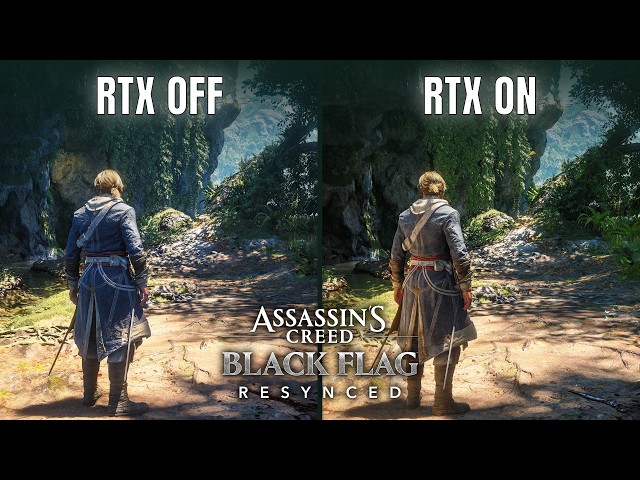 AC Black Flag Resynced | Ray Tracing ON vs OFF |  Graphics Comparison #ubisoftpartner #ad