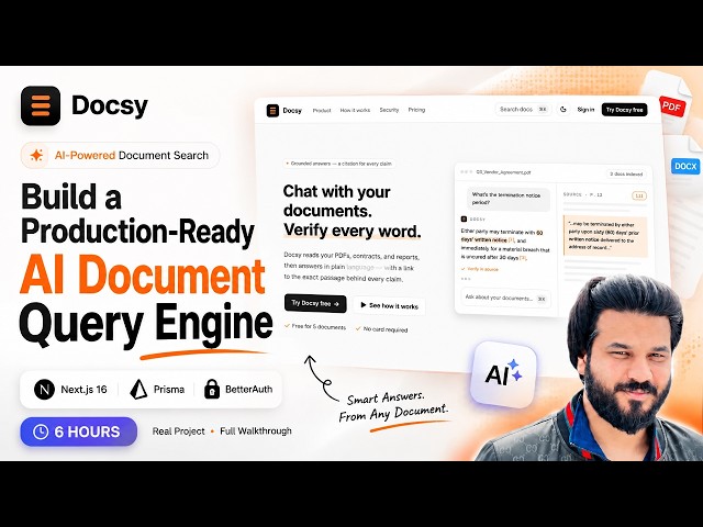 Build a Production-Ready AI Document Query Engine | NextJS 16 | Agentic Coding
