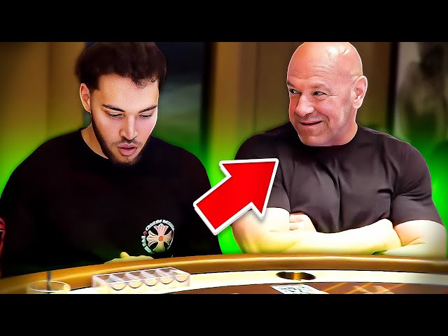 Adin Ross Gambles With DANA WHITE *INSANE PROFIT*