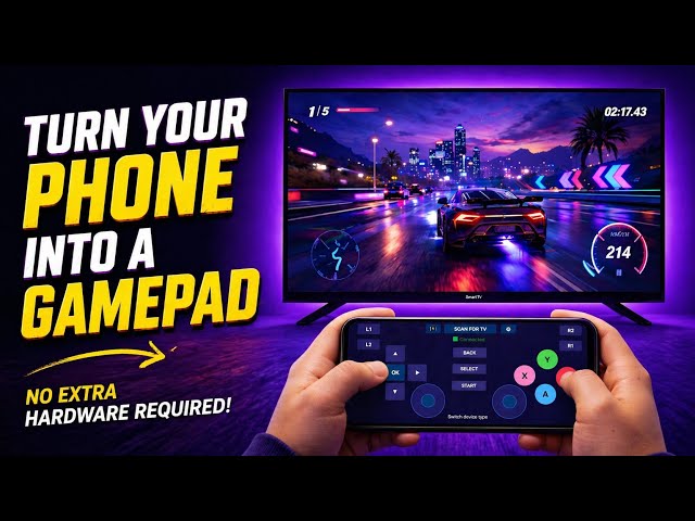 How to use Mobile as Gamepad for Android TV | Latest 2026